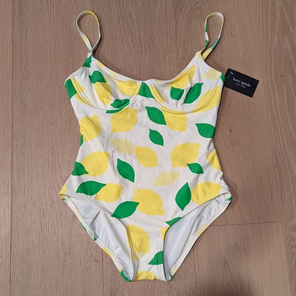 Lemon Print Swimsuit - Picture 1 of 6